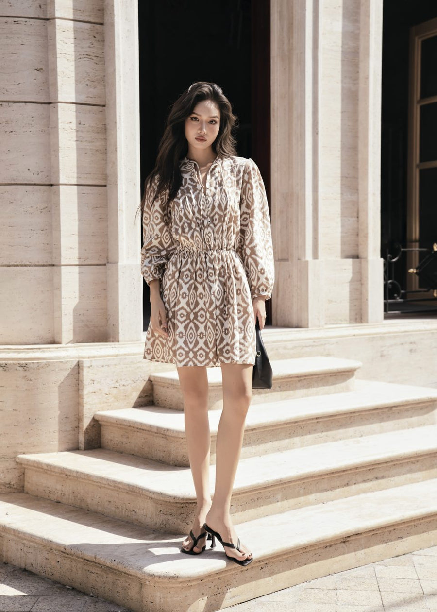 Floral Whisper Mini Dress — front