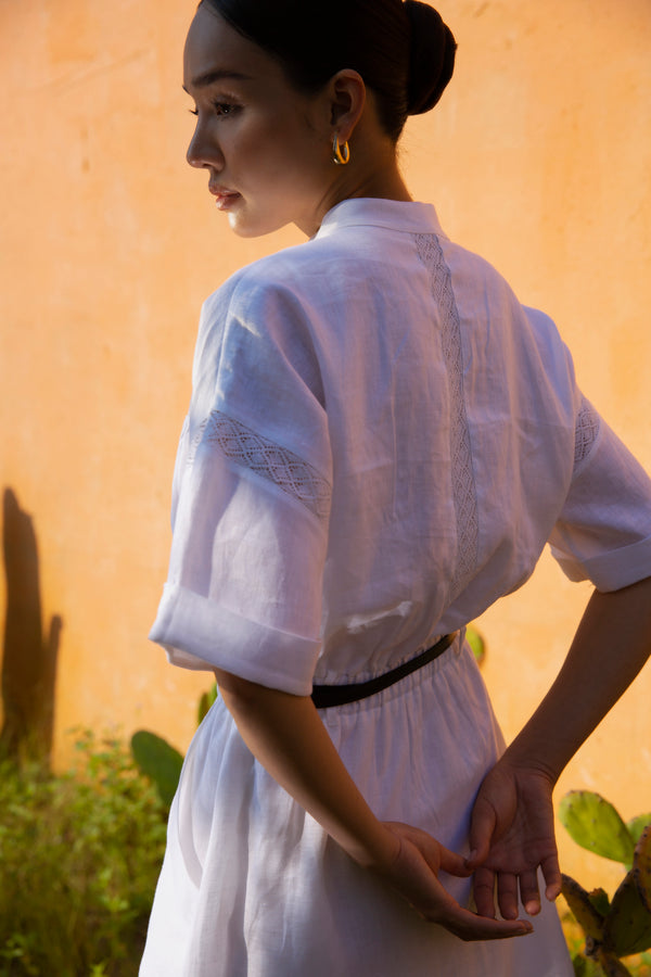 Mandarin Shirt Dress