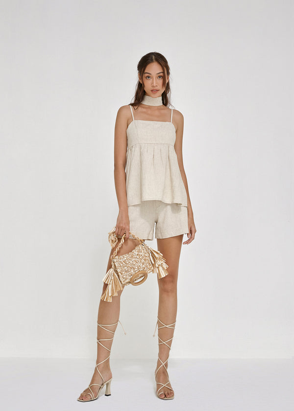 Cream Linen Trousers