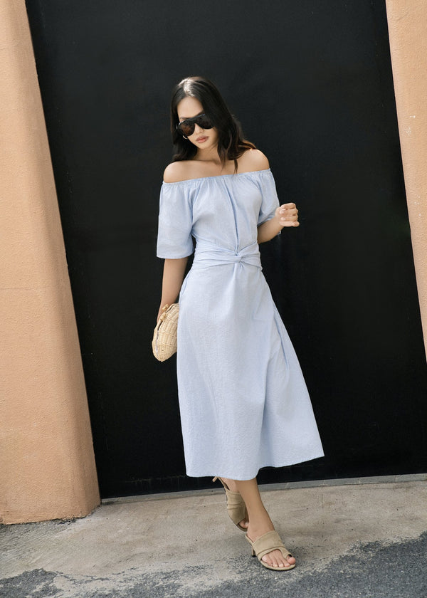 Harbour Off-Shoulder Midi Dress