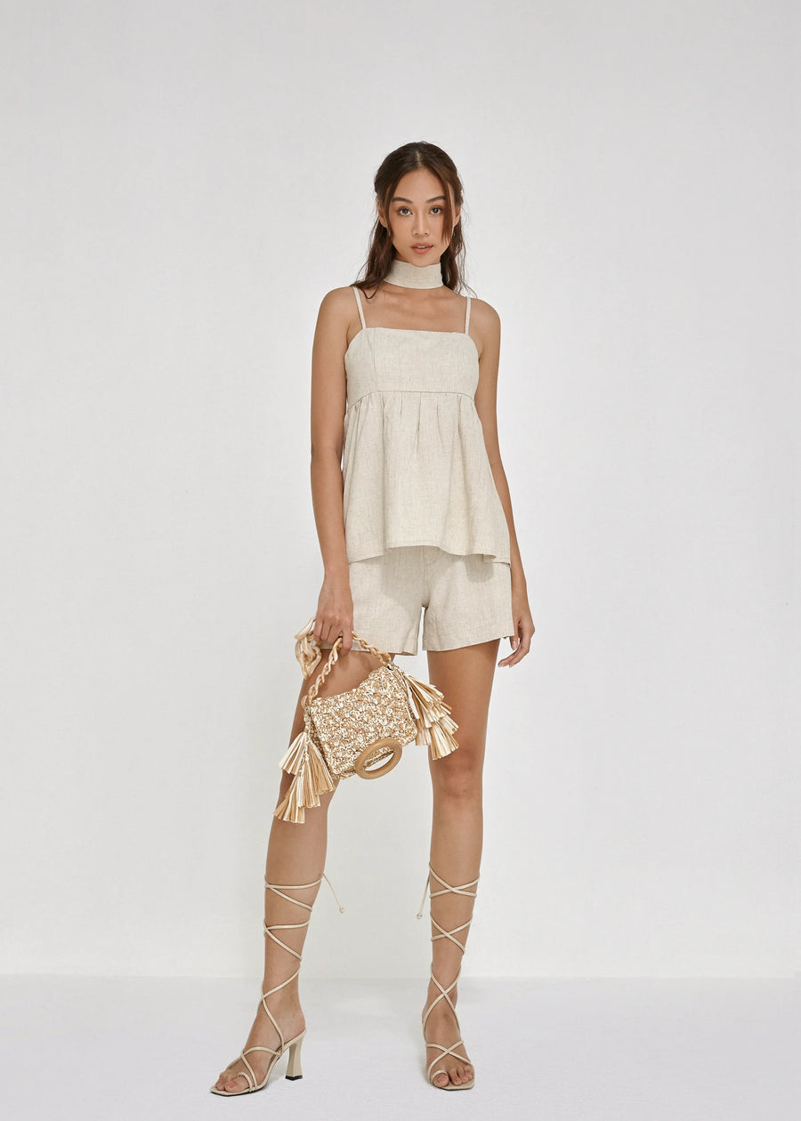 Cream Linen Trousers