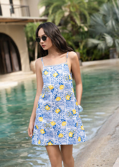 Celestial Daisy Slip Mini Dress
