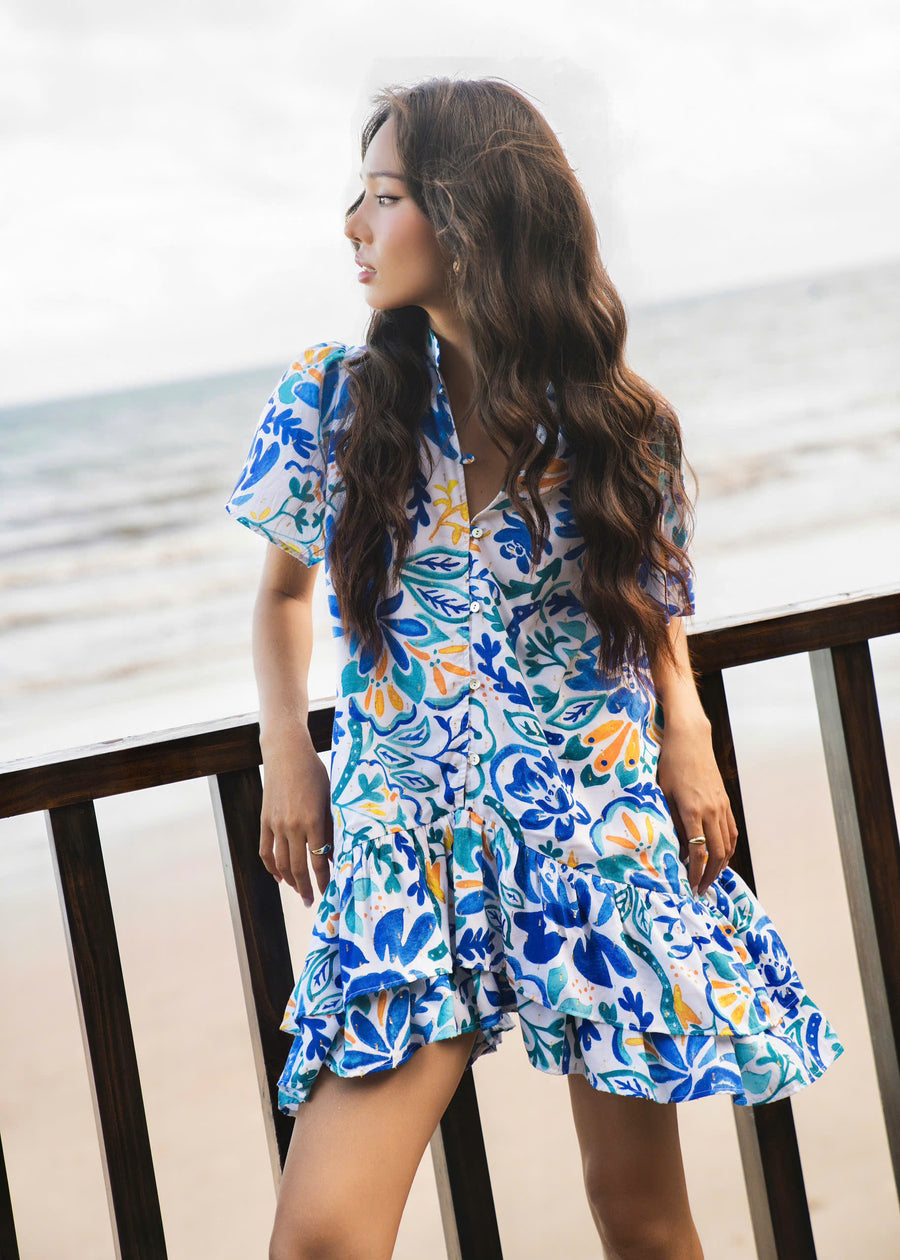 The Azure Eyelet Dress
