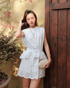 Elise Eyelet Midi Dress